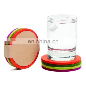 Factory Wholesale Thick Felt Coasters thumbnail-4