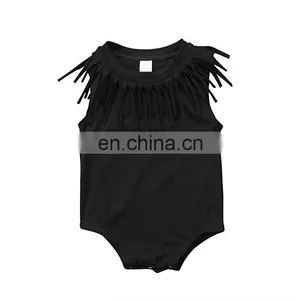 Cute Infant Baby Girl Sleeveless Romper Bodysuit Summer thumbnail-4