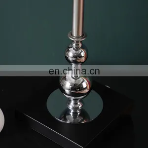 Modern Luxury Metal Base Bedside Lamp Wholesale Hotel Home Decor Custom Desk Lamp thumbnail-3