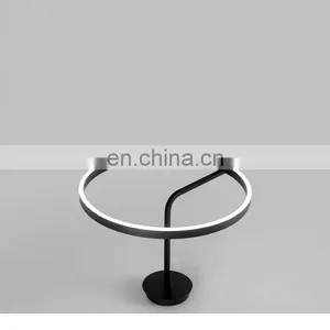 Bedroom Lamp Nordic Minimalist Modern Dining Room Lamp Minimalist Personality Master Bedroom Room Line Led Ceiling Lamp thumbnail-5