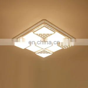Iron Acrylic Rectangular Simple LED Ceiling Light Atmosphere Living Room Bedroom Lights thumbnail-3