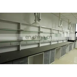 Microbiology Lab Table Metal Work Bench With Underneath Cabinets thumbnail-4