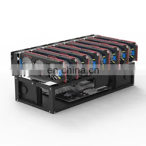 Hot Selling Motherboard Rig Frame 8 GPU Steel Open Air Frame Chassis For Motherboard Case Rack thumbnail-4
