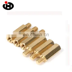 Hot Sale Brass Copper Round Knurled Cylinder Standoff Male Screw Hollow Screw thumbnail-2