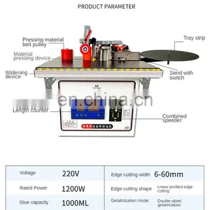 LIVTER SY158 Automatic Woodworking Edge Banding Machine Small Hand-sealing and Furniture Repairing Machine thumbnail-4