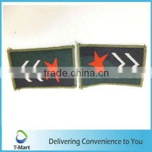 High Quality Embroidery Badge/Sticker/patch Design Woven Label for Clothings, Bags, and Garments thumbnail-1
