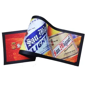 Custom Brand Printing Nitrile Rubber Promotion Gift Bar Runner Bar Mat Beer Bar Counter Mat Beer Drinks Beverage Bar Runner thumbnail-5
