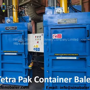 Tetra Pak Container Baler, Tetra Pak Container Baling Press Machine thumbnail-1