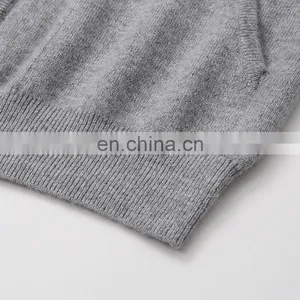 100% Cashmere Women's Casual Hoodie Comfortable Full Zip Cardigan Hood Knitted Solid Pattern Winter Season Front Logo Position thumbnail-5