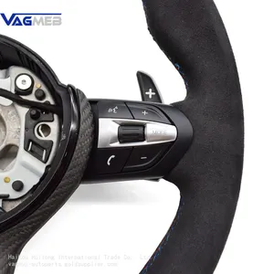For BMW F30 F10 F20 F22/23/44/F32/F33/36 Alcantara Leather Carbon Fiber MultiFunctional Steering Wheel Assembly thumbnail-4