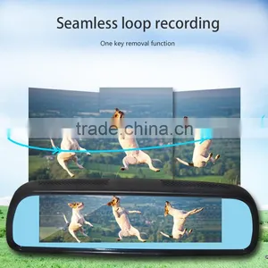 Rearview Mirror Car DVR With 8-inch HD LCD Srcreen Capcitive Screen WIFI Connected thumbnail-2