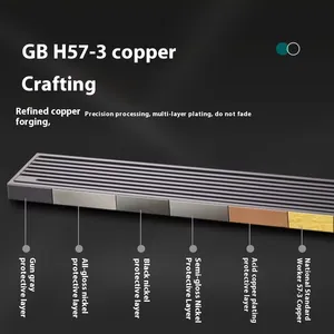 Modern Customized Pure Copper Main Body Extended Strip Factory Supply Deodorizing Insect Proof Bathroom Shower Floor Strainer thumbnail-2