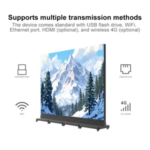 LED Vertical Advertising Machine Display Floor-standing Mobile Poster Screen Shopping Mall Hotel Event Promotional Display Screen thumbnail-5
