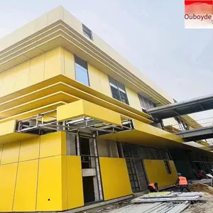 2.5mm Fluorocarbon Aluminum Veneer, Customizable Exterior Wall Aluminum Panel Shapes According to Provided Drawings thumbnail-3