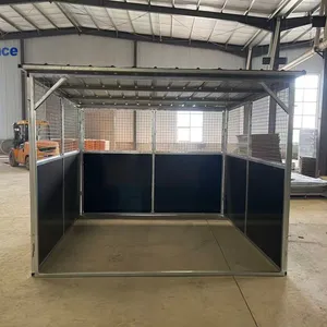 Australia New Zealand Standard Popular Sale 12 ft Long Horse Stable Horse Stall Horse Barn With Roof thumbnail-1