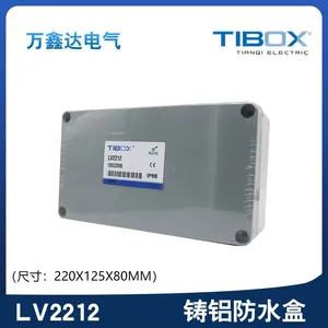 TIBOX Cast Aluminum Waterproof Box Outdoor LV2212 Waterproof Junction Box Aluminum Box Metal Box thumbnail-1