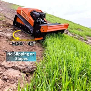Vigorun Industrial 4-Stroke 420cc Gasoline Radio Controlled Mulcher Lawn Mower With 800mm Cutting Height for Golf Courses thumbnail-2