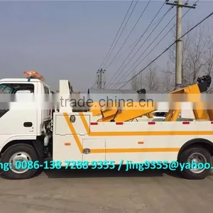 LHD 4x2 Small Road Wrecker Tow Trucks 3-5T for Sale thumbnail-1