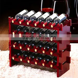 Solid Wood Display Wooden Wine Rack/shelf,cabinet Wine Glass Rack thumbnail-1