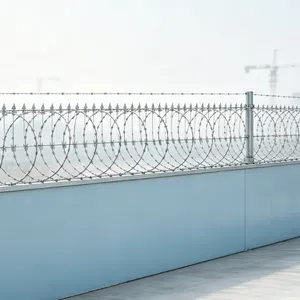 Stainless Steel Wire Mesh With Razor Wire Coils, Durable, Safe and Reliable. thumbnail-2