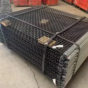 65Mn Steel Lock Crimp Screen Mesh for High-Impact Primary Scalping in Mining, Wear-Resistant Woven Wire Screen Cloth thumbnail-1