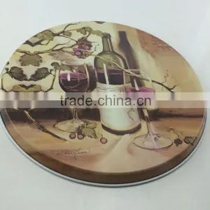 Chinese Factory Directly Round Tin Tray/metal Tin Tray for Serving/metal Tray thumbnail-3