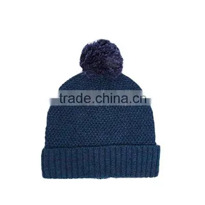 Wholesale Winter Cashmere Beanie Hats With a Ball thumbnail-5