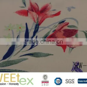 THE BEAUTIFUL DIGITAL PRINTING FABRIC VISCOSE AND RAYON PRINTING CREPE FABRIC 120D*26S FLOWER Most Popular thumbnail-1