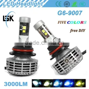 Lanseko Brightness G6 Bulbs Hi/lo Beam H4, H13, 9004, 9007 AUTO Led Headlight Kit 6000lm FOR All Cars thumbnail-1