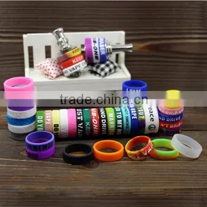 Custom Vapor Band Decorative Heat Resistant Rba Silicone Band Mechanical Mod Silicone Ring for Atomizer Tank thumbnail-1