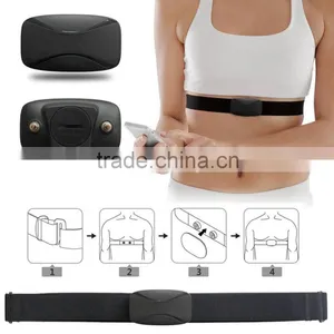 Bluetooth ANT+ and 5.3khz Dual Band Heart Rate Sensor Monitor With Chest Belt thumbnail-2