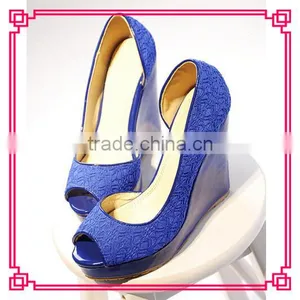 Sexy Lace Peep Toe Korean Dress Shoes Latest High Heel Shoes for Girls. thumbnail-1