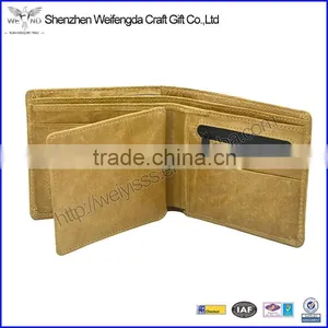 Top Grade Brown Cowhide Rfid Blocking Genuine Leather RFID Wallet thumbnail-6