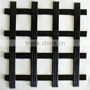 Biaxial PVC Coated Polyester Geogrid With CE Certification thumbnail-1