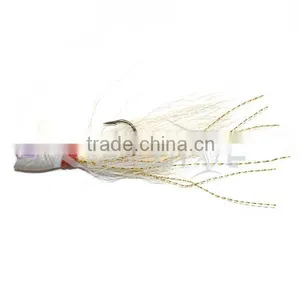 Wholesale Bass Fishing Lure Bucktail Jig Fly Fishing Bait thumbnail-4