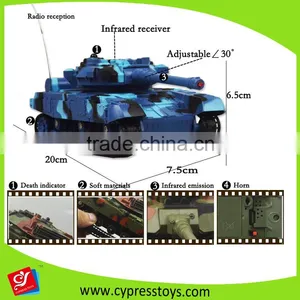 New Arrival RC Infrared Military Battle Tank Battery Included for Boys thumbnail-4