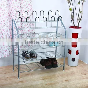 Hot Sale Four Tiers Metal Shoes Rack thumbnail-1