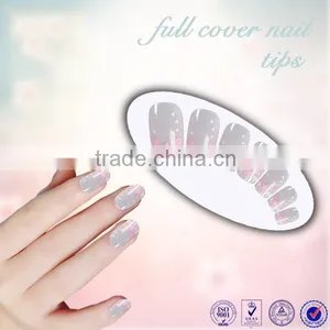 Beautdy Product Flower Design Color ABS Artificial Nail Tips Full Cover Color Christmas False Fingernail Art Tips Quality Choice thumbnail-2