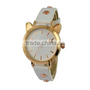 2015 Cute Cat Shape Quartz Watch for Teenage Pretty Little Lady Watches thumbnail-4
