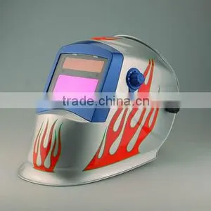 Solar Powered Welding Helmet Flames thumbnail-1