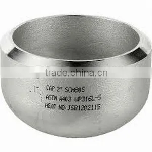 Seamless Made in China Stainless Steel Pipe Fitting Cap thumbnail-1