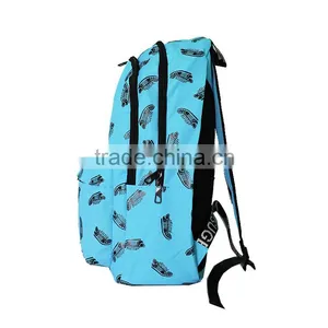Fashion Blue School Bag Cheap Sublimation Printing Computer Backpack thumbnail-3