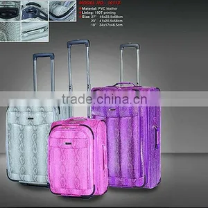 3PCS PVC Trolley Luggage/3PCS Leather Trolley Case thumbnail-1