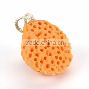 Shower Spa Body Cleaning Sponge Scrub (Orange) thumbnail-1