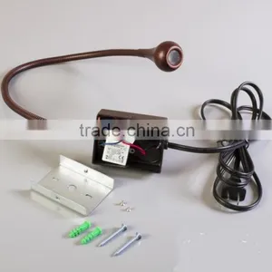 Flexible Gooseneck Sconce Wall Mounted LED Light Bronze Finish thumbnail-5