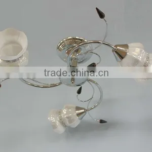 White Spiral Wooden Chandelier Pendant for Living Room From Made in China thumbnail-1
