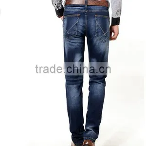 Fashion Straight Slim Jeans Classic Denim Trousers Fall Winter Elastic Long Pants Quality Trousers thumbnail-3