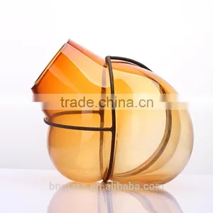 Glass Promotion Vase With Iron Classic Cheap thumbnail-1