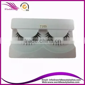 New Style Wholesale Price Synthetic Hair Fake Natural Eyelash / Private Label False Eyelash thumbnail-1