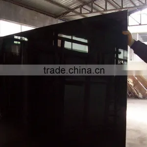 China Back Painted Glass Supplier Black Lacquer Glass Coffee Table thumbnail-1
